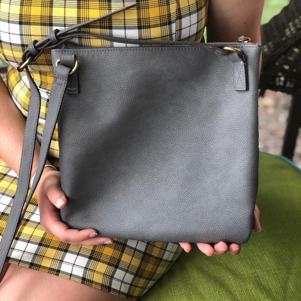 Gray Crossbody bag